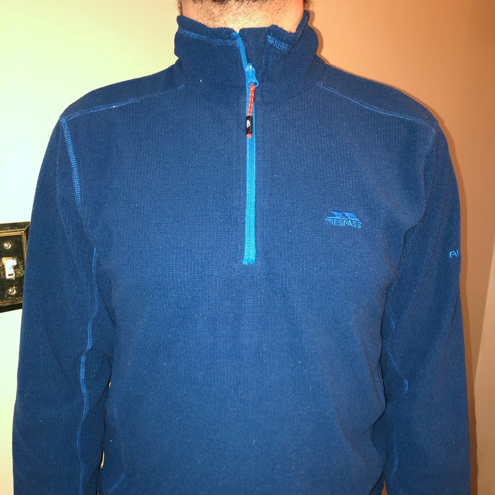 Trespass Men’s Blue Hiking Tech-Fleece